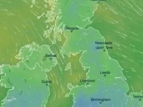 英国降雪：地图显示，在北极严寒来临之前，英国人将感受到零下1摄氏度的刺骨严寒